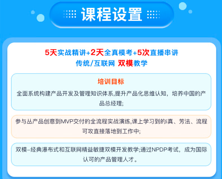 NPDP課程設(shè)置